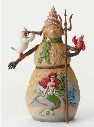 Enesco Disney Traditions - Christmas By The Sea (Snowman with Ariel)