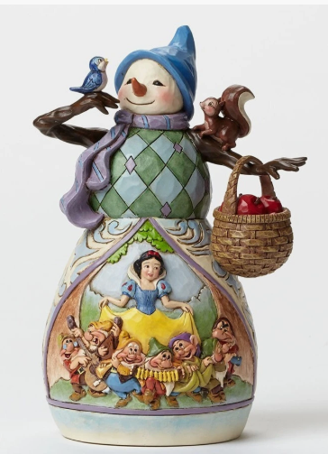 Enesco Disney Traditions - Hi Ho Holidays (Snow White Snowman Figurine)